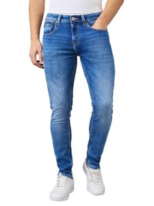 spykar men slim fit low rise cotton casual jeans